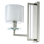 Бра с геометрическим каркасом из металла и цилиндрическим стеклянным плафоном Laurent варинант исполнения - 1 | Loft Concept в Ростове-на-Дону