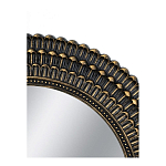 Зеркало круглое с текстурированным дизайном рамы Helios варинант исполнения - 4 | Loft Concept в Ростове-на-Дону