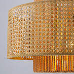 Подвесной светильник с абажуром из плтеного бамбука Light Inside the Cell варинант исполнения - 4 | Loft Concept в Ростове-на-Дону