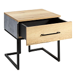 Тумба прикроватная с ящиком в стиле лофт Urban Style Space 2 варинант исполнения - 4 | Loft Concept в Ростове-на-Дону