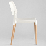 Пластиковый стул на ножках из массива бука Ferret White 4 шт варинант исполнения - 4 | Loft Concept в Ростове-на-Дону