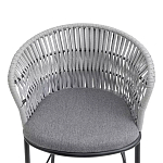Стул барный с декоративным плетением на спинке и подлокотниках Chair Weave варинант исполнения - 5 | Loft Concept в Ростове-на-Дону