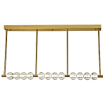 Линейная люстра Celestin Spheres Brass Linear Chandelier варинант исполнения - 1 | Loft Concept в Ростове-на-Дону