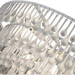 Люстра подвесная круглая с молочными стеклянными подвесками в форме капель Droplet Chandelier варинант исполнения - 3 | Loft Concept в Ростове-на-Дону