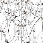 Люстра с тонким металлическим каркасом цвета хром Quasar варинант исполнения - 4 | Loft Concept в Ростове-на-Дону