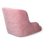 Стул с мягкой розовой обивкой из велюра и подъемно-поворотным механизмом на черных колесиках Harper Pink варинант исполнения - 3 | Loft Concept в Ростове-на-Дону