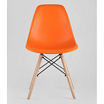 Пластиковый стул на ножках из массива бука Eames Orange варинант исполнения - 4 | Loft Concept в Ростове-на-Дону