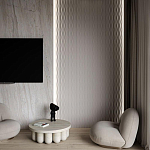 Гипсовая 3D Панель M-16 варинант исполнения - 1 | Loft Concept в Ростове-на-Дону