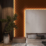 Гипсовая 3D Панель M-43 варинант исполнения - 1 | Loft Concept в Ростове-на-Дону