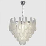 Люстра с подвесками из рифленного стекла в форме капель Textured Glass Chandelier варинант исполнения - 1 | Loft Concept в Ростове-на-Дону