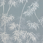 Обои ручная роспись Distant Bamboo Special Colourway on Azure Cobalt painted Xuan paper варинант исполнения - 2 | Loft Concept в Ростове-на-Дону