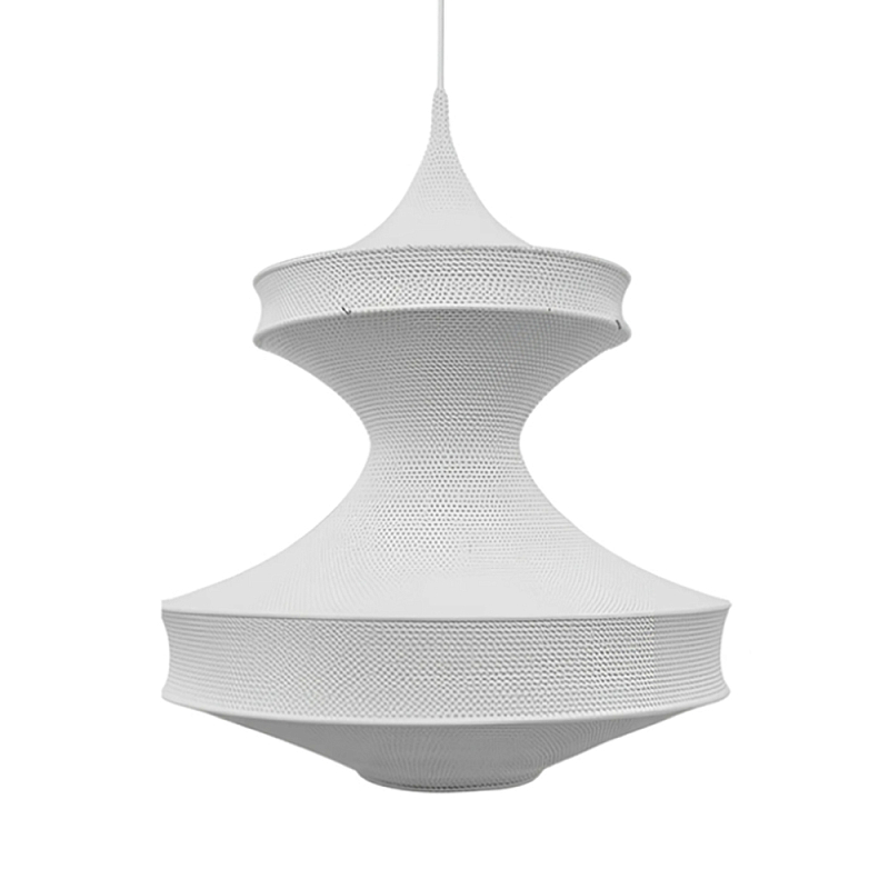 Подвесной вязаный белый светильник «Моника» Белый в Ростове-на-Дону | Loft Concept 
