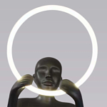 Торшер черная статуэтка Statue In The Clouds Floor Lamp варинант исполнения - 3 | Loft Concept в Ростове-на-Дону