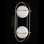 Бра настенное с 2 белыми плафонами Karina варинант исполнения - 3 | Loft Concept в Ростове-на-Дону