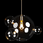 Подвесной светильник со стеклянными плафоном в виде шара и золотыми деталями & Coombes варинант исполнения - 3 | Loft Concept в Ростове-на-Дону
