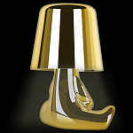 Настольная лампа фигурная золотого цвета с гладким абажуром Высота 16 см Sophia варинант исполнения - 5 | Loft Concept в Ростове-на-Дону