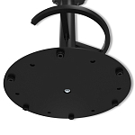 Барный стул вращающийся со спинкой и подлокотниками Douglas Rhombus Черный Велюр варинант исполнения - 8 | Loft Concept в Ростове-на-Дону