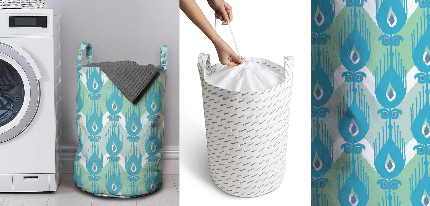 Корзина Pastel Blue Ornament Basket Корзина Pastel Blue Ornament Basket - Loft-Concept в Ростове-на-Дону