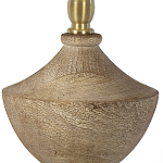 Настольная лампа деревянная с белым абажуром Wooden Table Lamp варинант исполнения - 3 | Loft Concept в Ростове-на-Дону