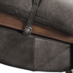 Кресло Duncan винтажная черная кожа варинант исполнения - 5 | Loft Concept в Ростове-на-Дону