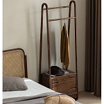 Вешалка деревянная с 2- мя ящиками Moon Walnut Furniture варинант исполнения - 11 | Loft Concept в Ростове-на-Дону