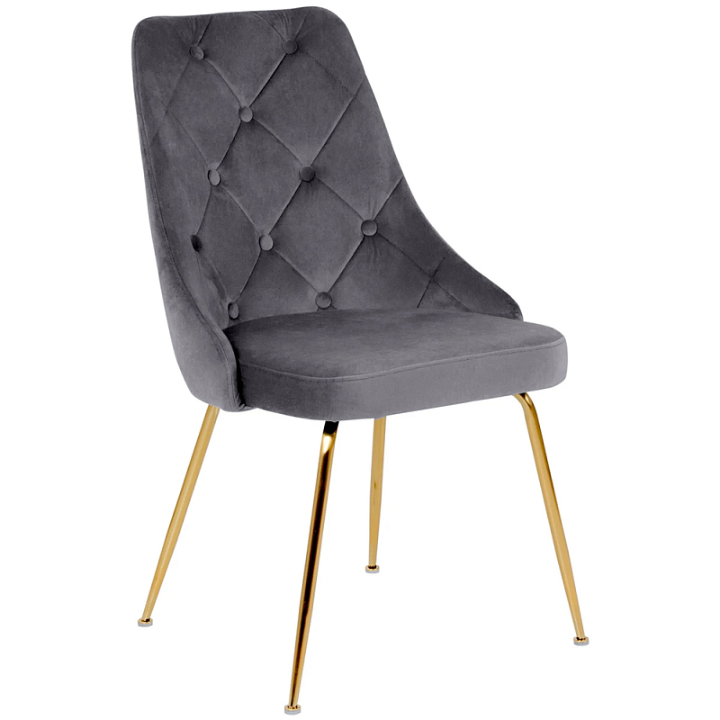      Ward Grey Velour Chair    -- | Loft Concept 