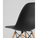 Пластиковый стул на ножках из массива бука Eames Black варинант исполнения - 3 | Loft Concept в Ростове-на-Дону