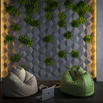 Гипсовая 3D Панель M-30 варинант исполнения - 1 | Loft Concept в Ростове-на-Дону