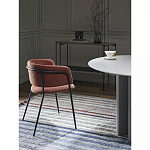 Стул полукруглый мягкий с буклированной обивкой Chair with Boucle Upholstery варинант исполнения - 4 | Loft Concept в Ростове-на-Дону