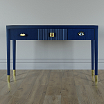 Дизайнерский Письменный стол Elsa Dreams Blue с тремя ящиками варинант исполнения - 1 | Loft Concept в Ростове-на-Дону