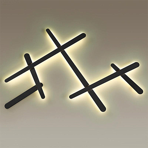 Бра Rolf Black Labarint Lines