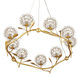Люстра круглая с декором в виде цветков одуванчика Hanging Dandelion варинант исполнения - 3 | Loft Concept в Ростове-на-Дону