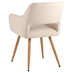 Стул в рогожке бежевого цвета NEASAN STOOL варинант исполнения - 4 | Loft Concept в Ростове-на-Дону