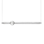 Подвесной светильник линейный с шарообразным рифленым плафоном Crystal Globule варинант исполнения - 1 | Loft Concept в Ростове-на-Дону