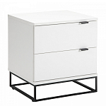 Тумба прикроватная белая с ящиками Strict Lines варинант исполнения - 1 | Loft Concept в Ростове-на-Дону