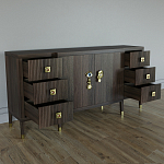 Большой Комод-буфет Elsa Dreams Walnut с ящиками варинант исполнения - 6 | Loft Concept в Ростове-на-Дону