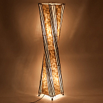 Торшер из перламутра на металлическом каркасе Indonesian Wave варинант исполнения - 4 | Loft Concept в Ростове-на-Дону