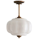 Подвесной светильник с абажуром из молочного стекла Vintage Charm варинант исполнения - 1 | Loft Concept в Ростове-на-Дону