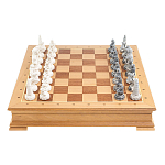 Шахматы Северные народы в ларце из натурального бука Decorative Thematic Chess варинант исполнения - 2 | Loft Concept в Ростове-на-Дону