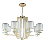 Люстра с 8-ю цилиндрическими плафонами из стекла Laurent варинант исполнения - 5 | Loft Concept в Ростове-на-Дону