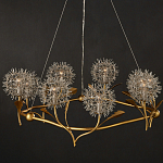 Люстра круглая с декором в виде цветков одуванчика Hanging Dandelion варинант исполнения - 5 | Loft Concept в Ростове-на-Дону