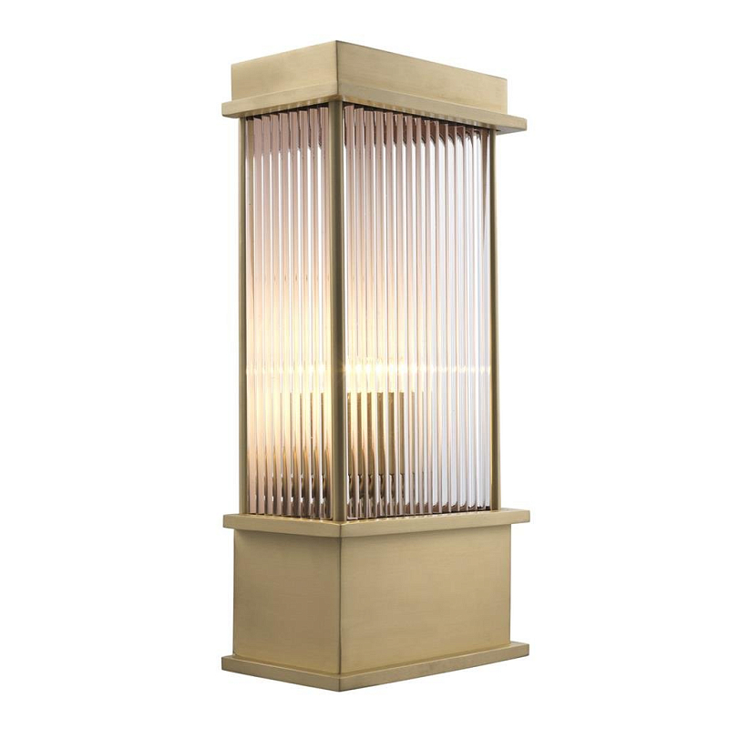  Eichholtz Wall Lamp Jeremy Matte brass   (Transparent)  -- | Loft Concept 