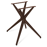 Стол обеденный с коричневой прямоугольной столешницей из керамики на четырех пластиковых ножках Brown Ceramics варинант исполнения - 4 | Loft Concept в Ростове-на-Дону