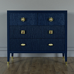 Бельевой Комод с 4 ящиками Elsa Dreams Blue варинант исполнения - 5 | Loft Concept в Ростове-на-Дону