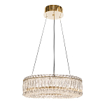 Люстра подвесная круглая из прозрачного хрусталя с золотым корпусом Selfsufficient варинант исполнения - 4 | Loft Concept в Ростове-на-Дону