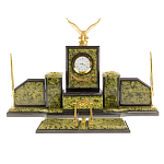 Настольный письменный набор из змеевика  и бронзы с декором в виде орла в подарочной упаковке Successful Leader варинант исполнения - 1 | Loft Concept в Ростове-на-Дону