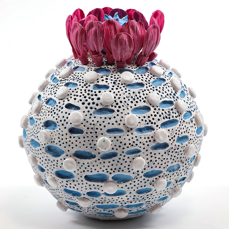     Tropical Fruit Round Flower Blue     -- | Loft Concept 