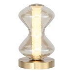 Настольная лампа светодиодная с волнообразным стеклянным плафоном Amphora of Light варинант исполнения - 1 | Loft Concept в Ростове-на-Дону