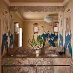 Обои ручная роспись Sarus Cranes Colourway SC-208 on Raw Silk dyed silk варинант исполнения - 3 | Loft Concept в Ростове-на-Дону