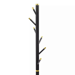 Напольная вешалка чёрная с золотистыми элементами Branches Hangers варинант исполнения - 2 | Loft Concept в Ростове-на-Дону